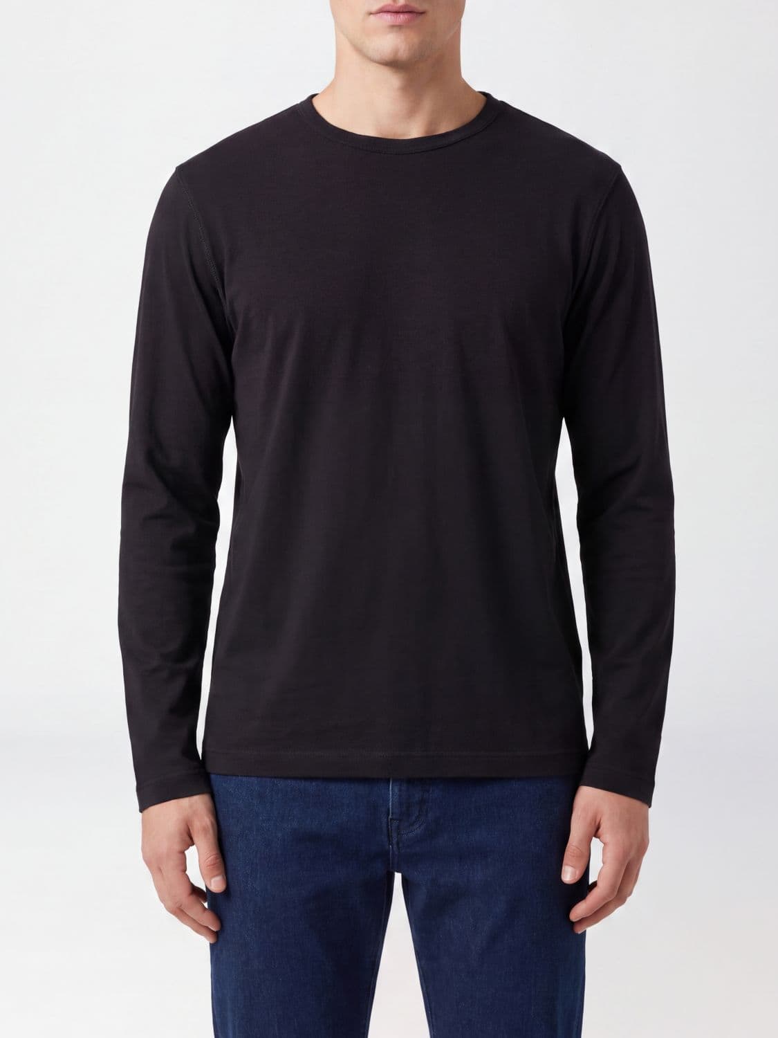 Extreme Cashmere Long-Sleeved T-shirt in Cotton and Cashmere Blend · OS