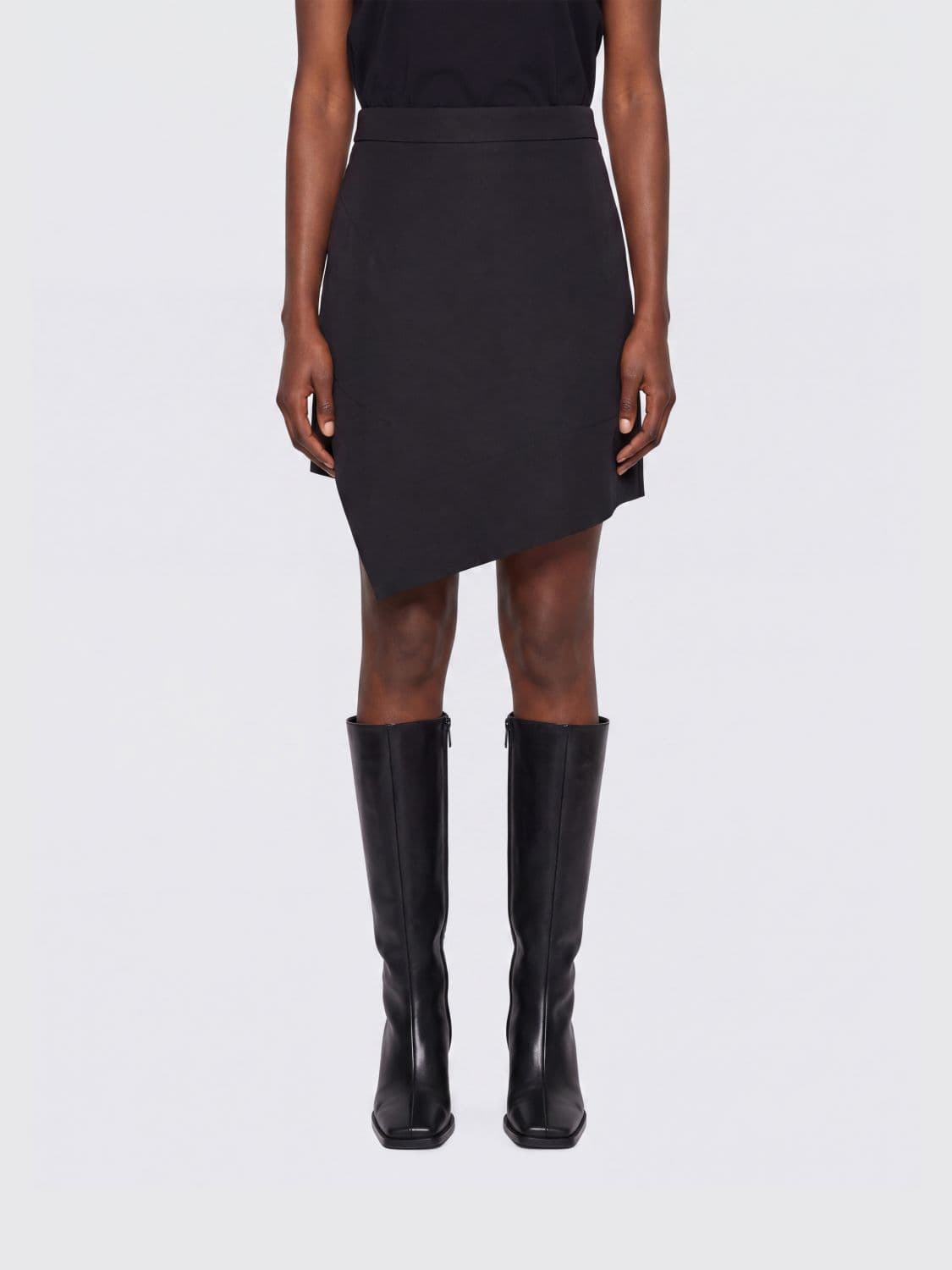 Vivienne Westwood High-Waisted Asymmetrical Cotton Mini Skirt
