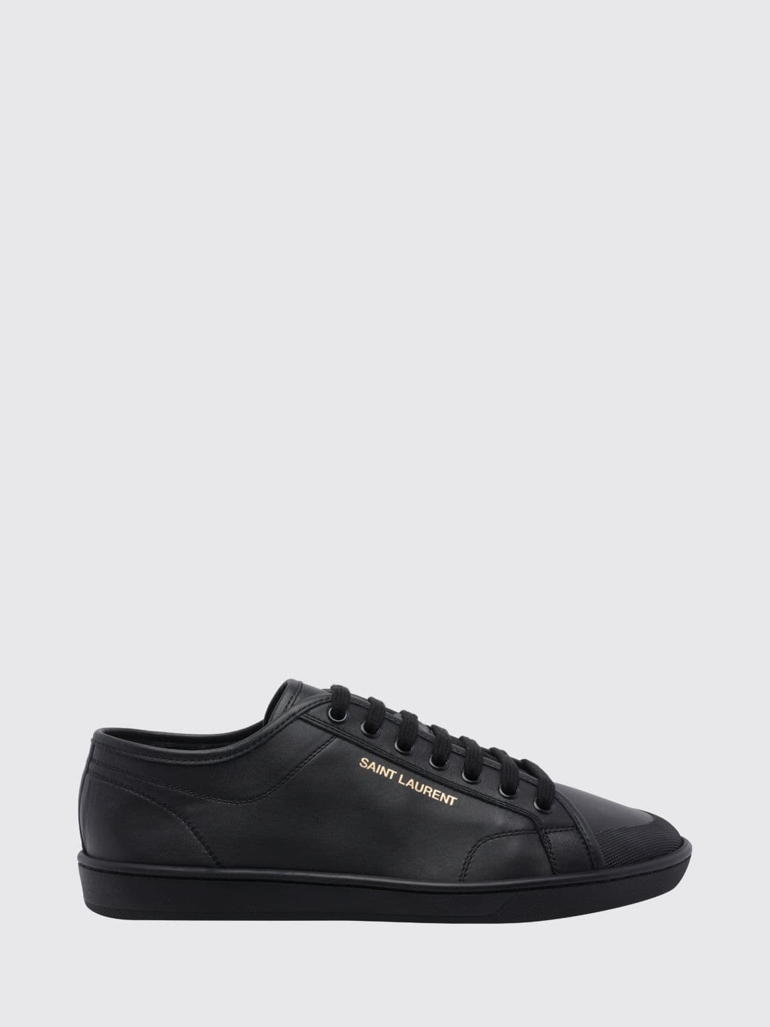 Saint Laurent Gym Low Top Smooth Calf Leather Lace-Up Sneakers