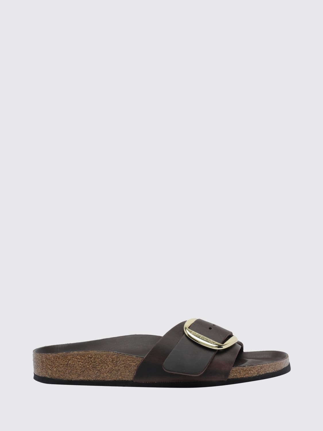 Birkenstock Madrid Big Buckle Oiled Leather Flat Sandals