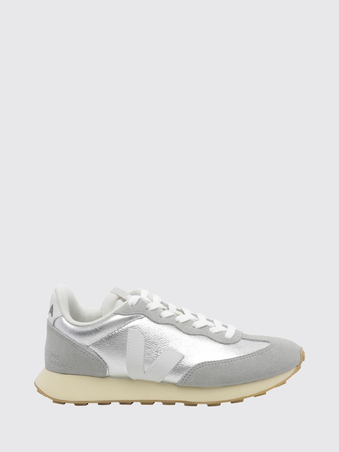 Veja Rio Branco II Two-Tone Suede Low-Top Sneakers with Logo Patch
