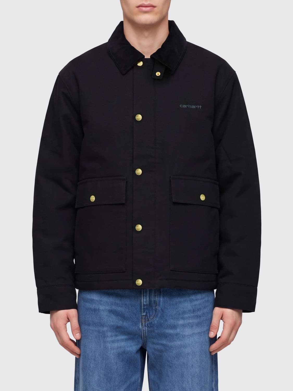 Carhartt Wip Quentin Nylon Shirt Jacket with Velvet Collar