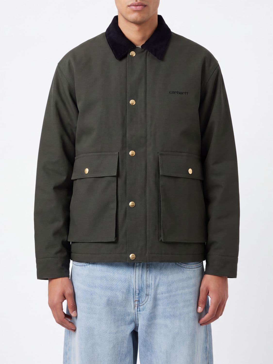 Carhartt Wip Quentin Nylon Shirt Jacket with Velvet Collar