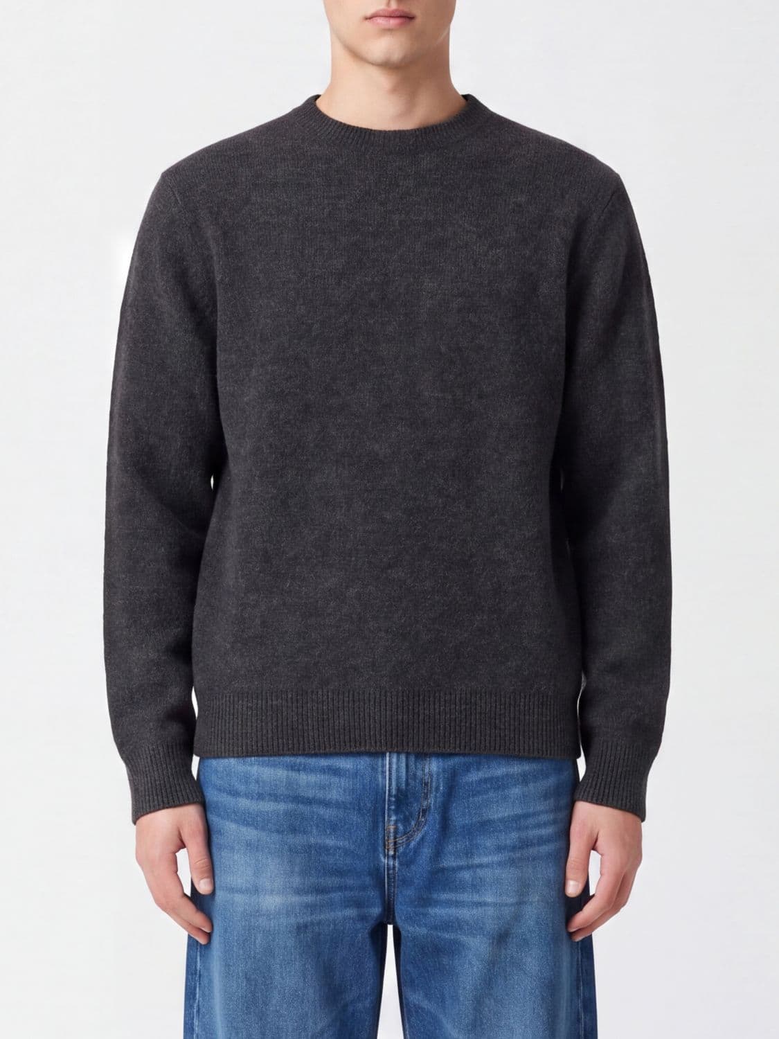 Carhartt Wip Curtis Crewneck Jumper in Acrylic Blend with Embroidered Logo