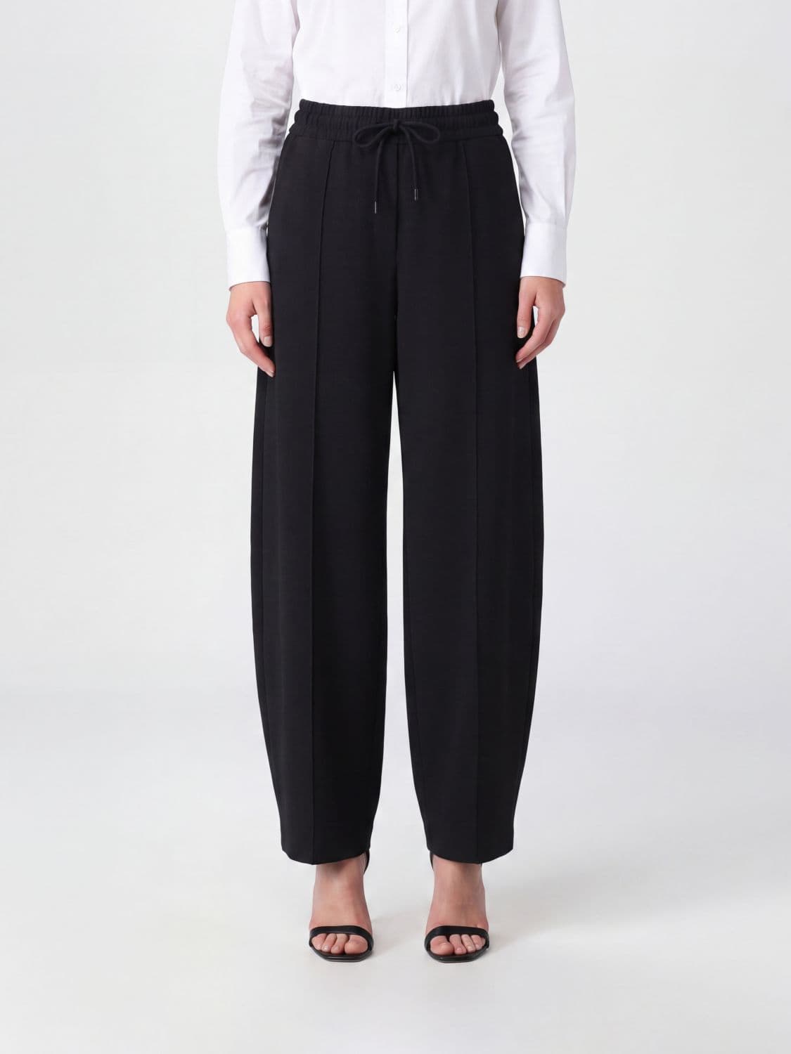 Max Mara Olmo Wide-Leg High-Waisted Technical Fabric Jogging Trousers · 36