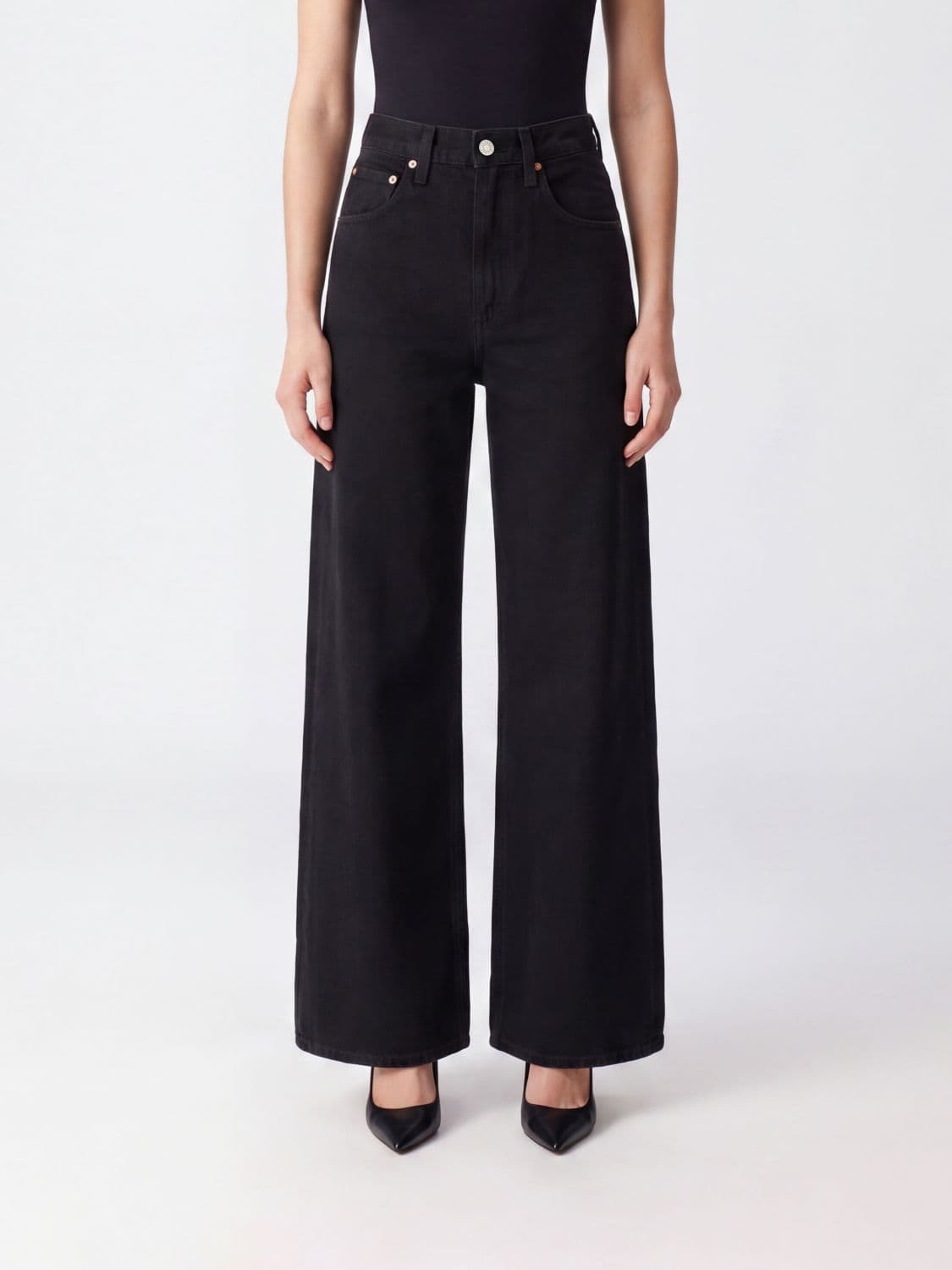 Agolde Curve High-Rise Baggy Jeans in Regenerative Cotton