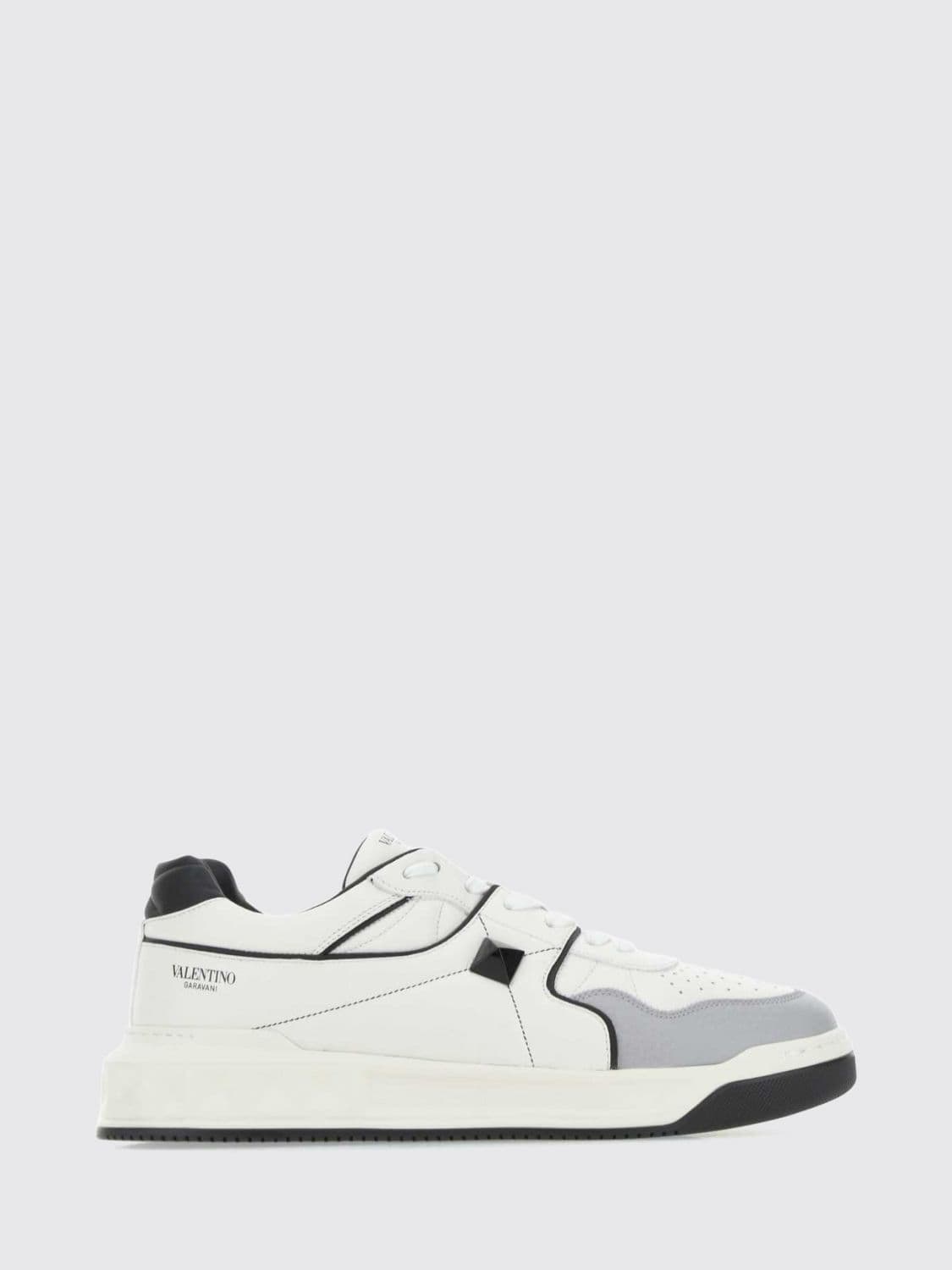 Valentino Garavani One Stud Nappa Leather Low-Top Trainers with Studs