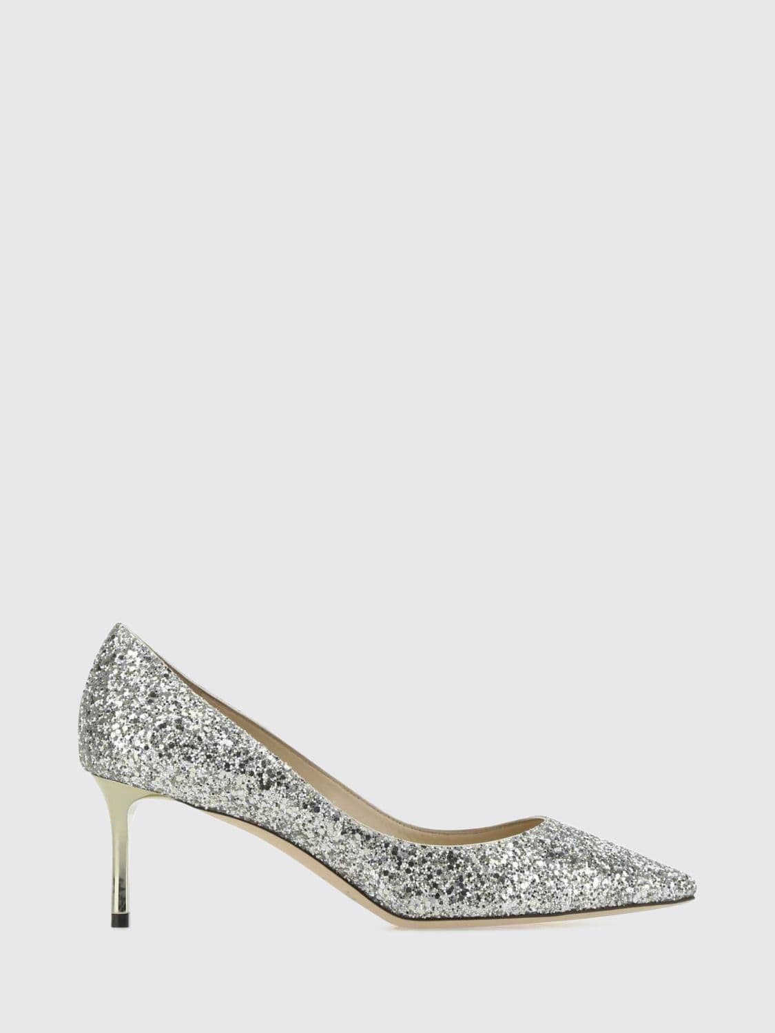 Jimmy Choo Romy Glitter Fabric Pumps with Medium Stiletto Heel
