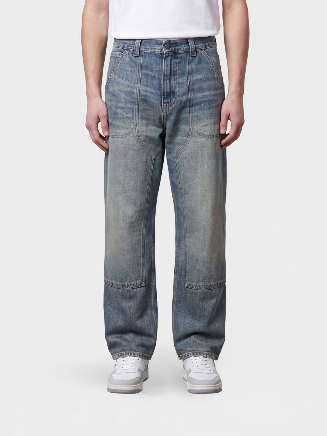 Carhartt Wip Oakland Mid-Rise Wide-Leg Jeans in Cotton Denim