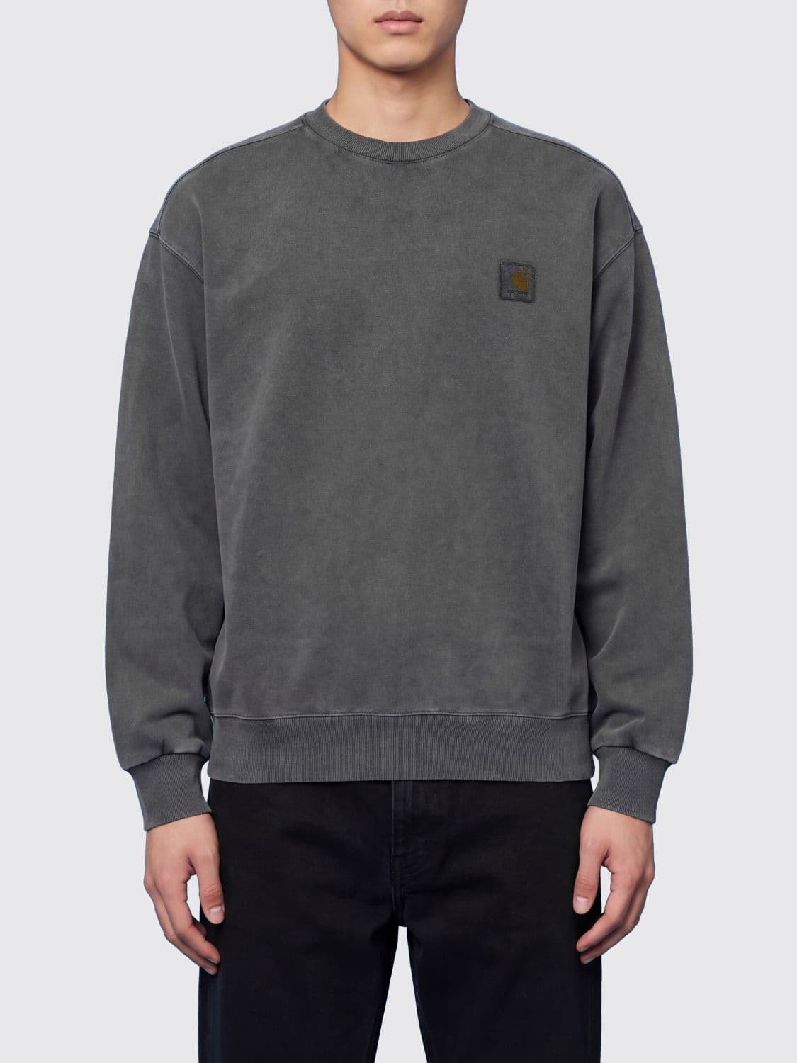 Carhartt Wip Crewneck Cotton Sweatshirt with Contrast Logo