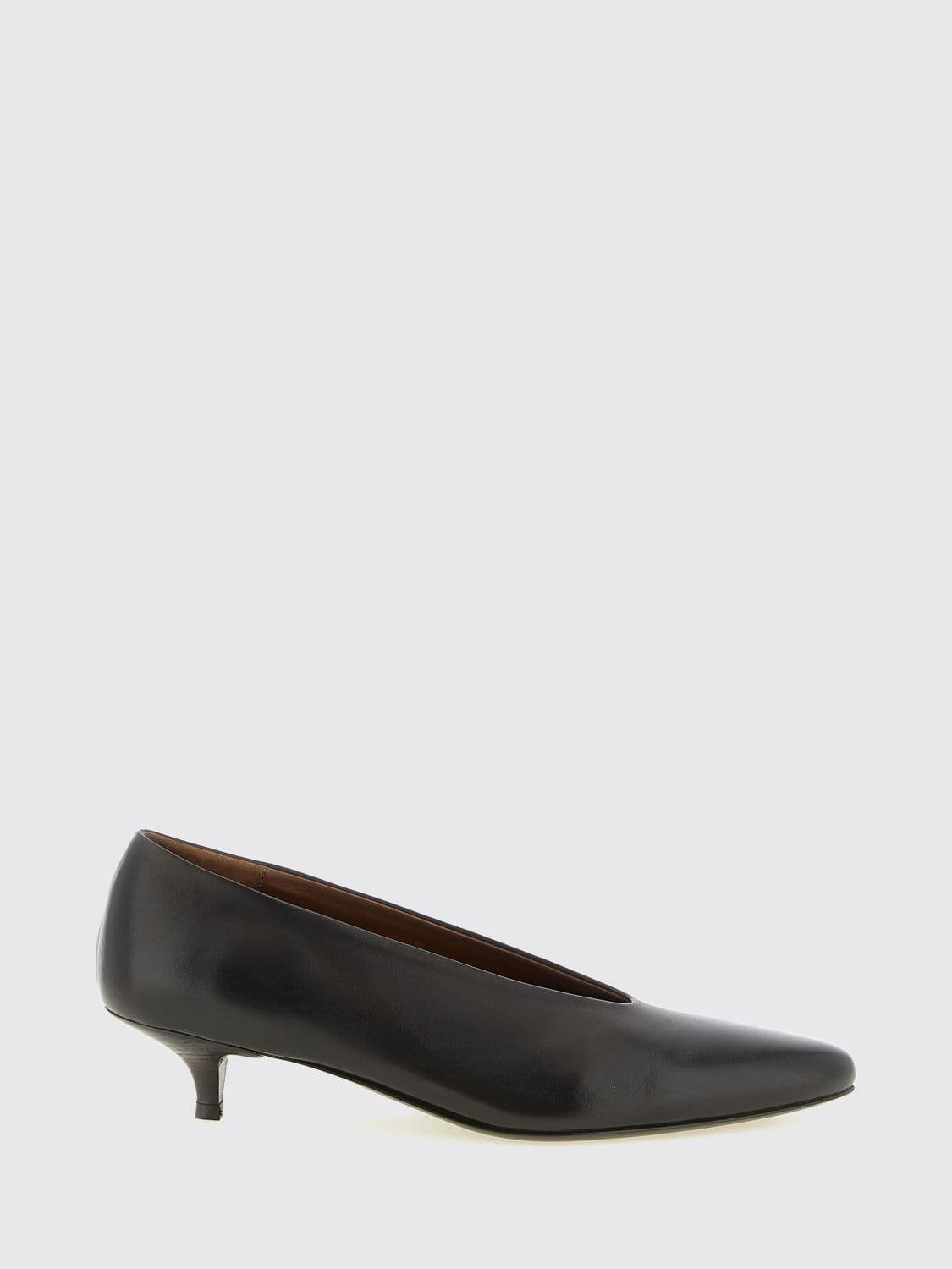 Marsèll Longiforma Low-Heel Pumps in Smooth Calfskin Leather