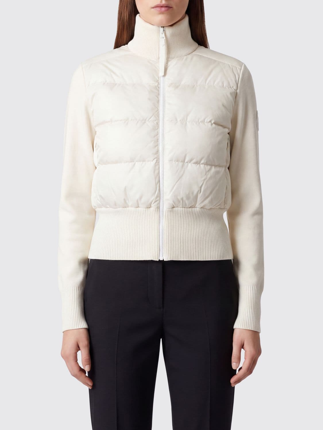 Canada Goose HyBridge Quilted Nylon Short Down Jacket with High Neck