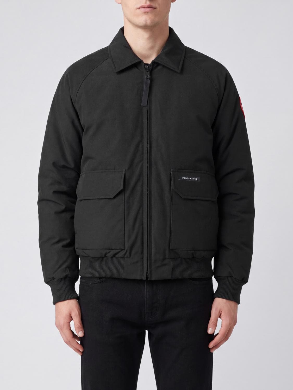 Canada Goose Padded Technical Stretch Bomber Jacket with Flap Pockets