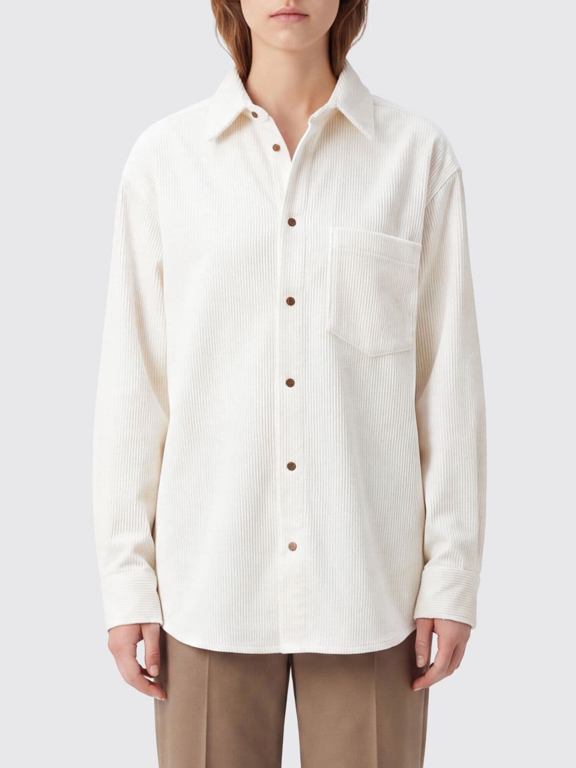 Darkpark Relaxed Fit Long-Sleeved Corduroy Shirt