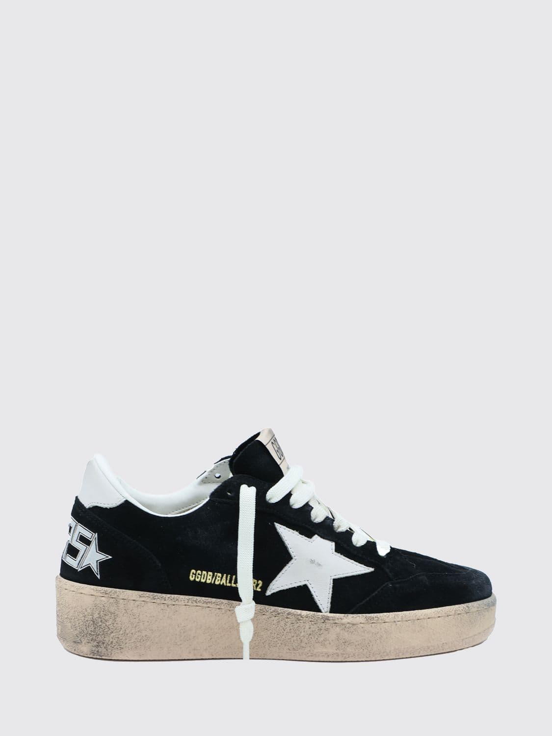 Golden Goose Ball Star 2 Suede Sneakers with Distressed Effect