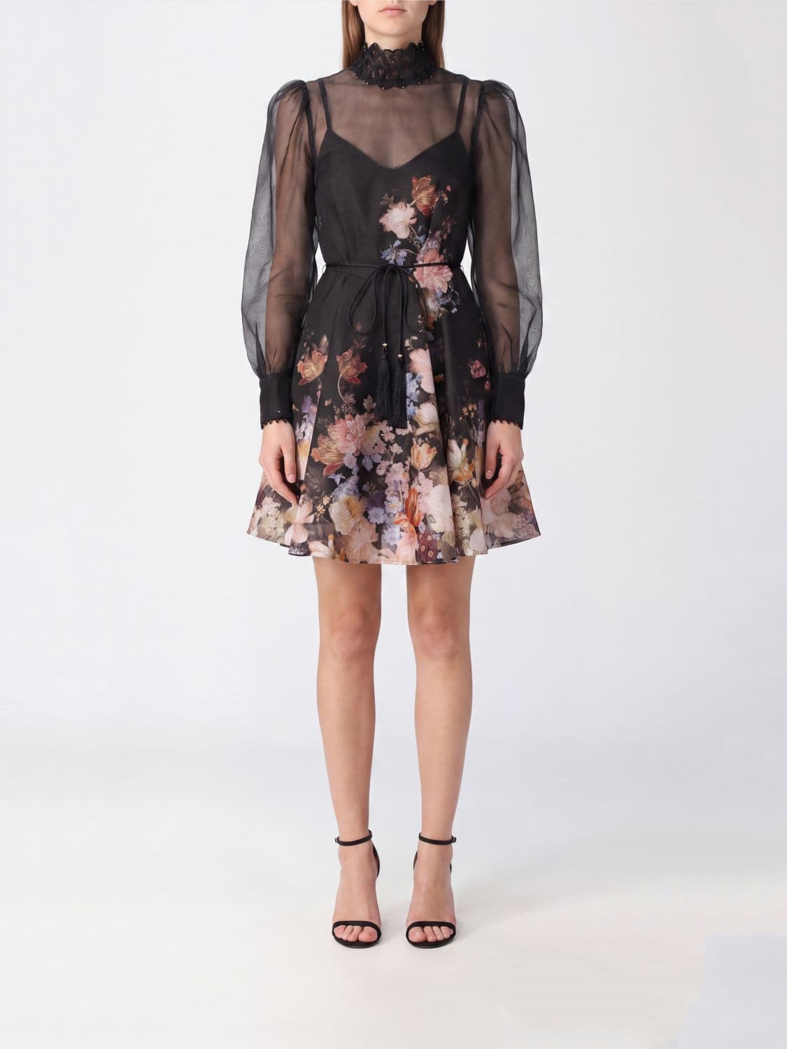 Zimmermann Valiant Floral-Print Linen and Silk Midi Dress
