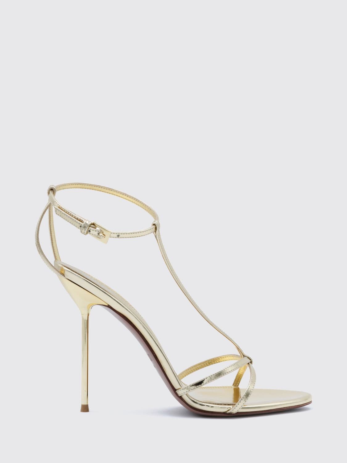 Paris Texas Lidia Laminated Leather High Stiletto Heel Sandals