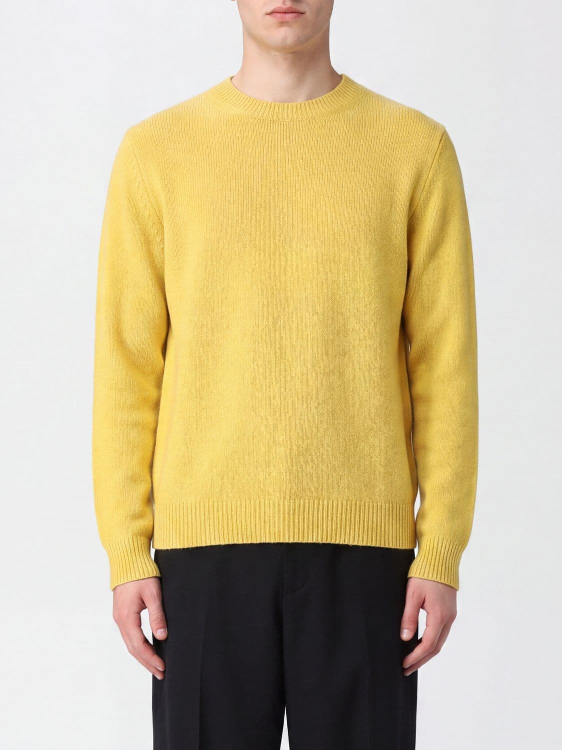 Jil Sander Wool and Cashmere Crew-Neck Jumper with Ribbed Trims