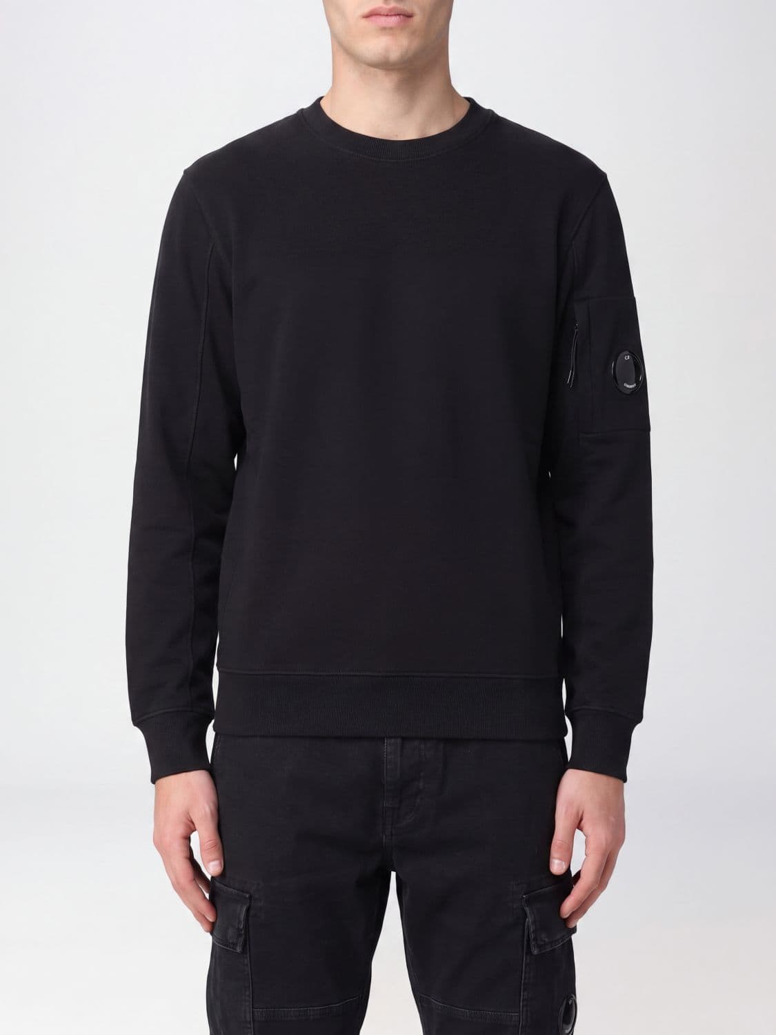 C.p. Company C. P. COMPANY Cotton Crew-Neck Sweatshirt with Applied Logo
