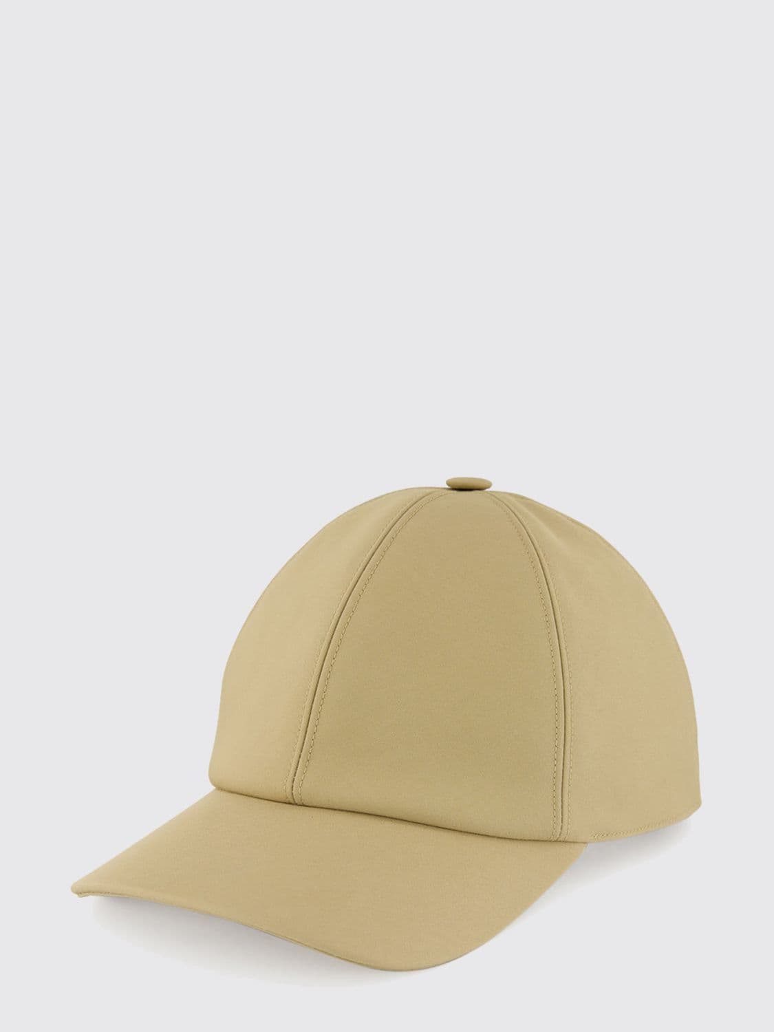 Fendi Cotton Baseball Cap with Rigid Visor, Back Logo and Velcro Closure