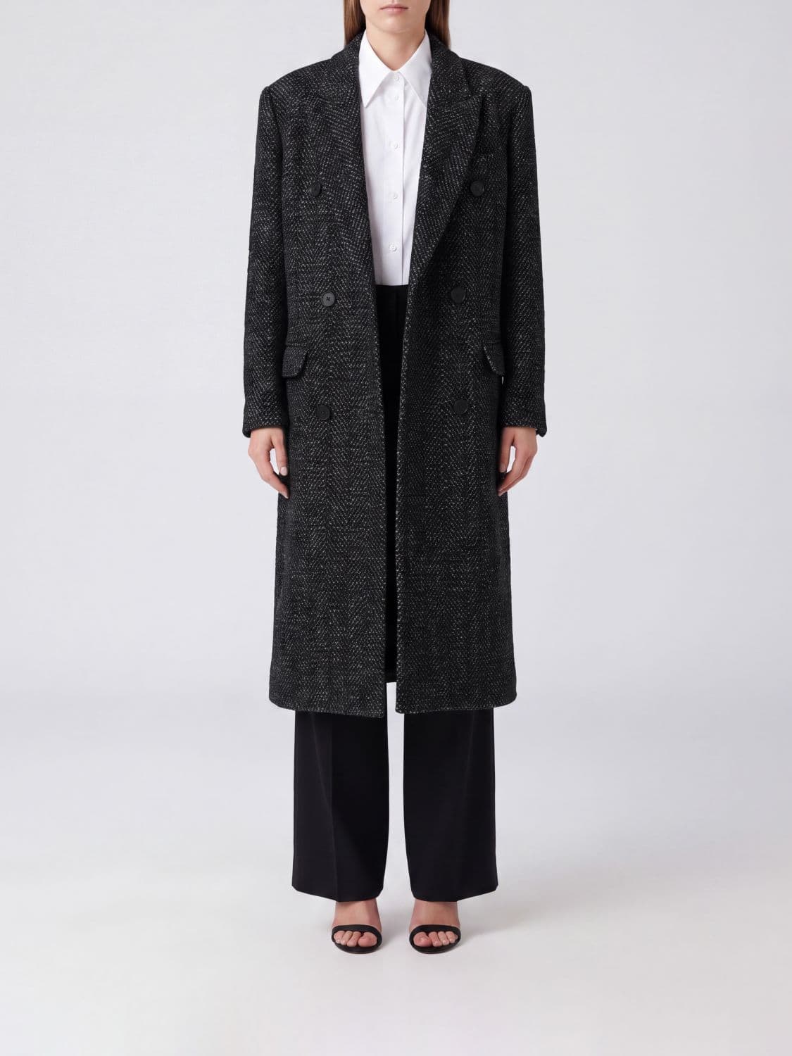 Isabel Marant Etoile Pilda Long Double-Breasted Wool-Blend Coat