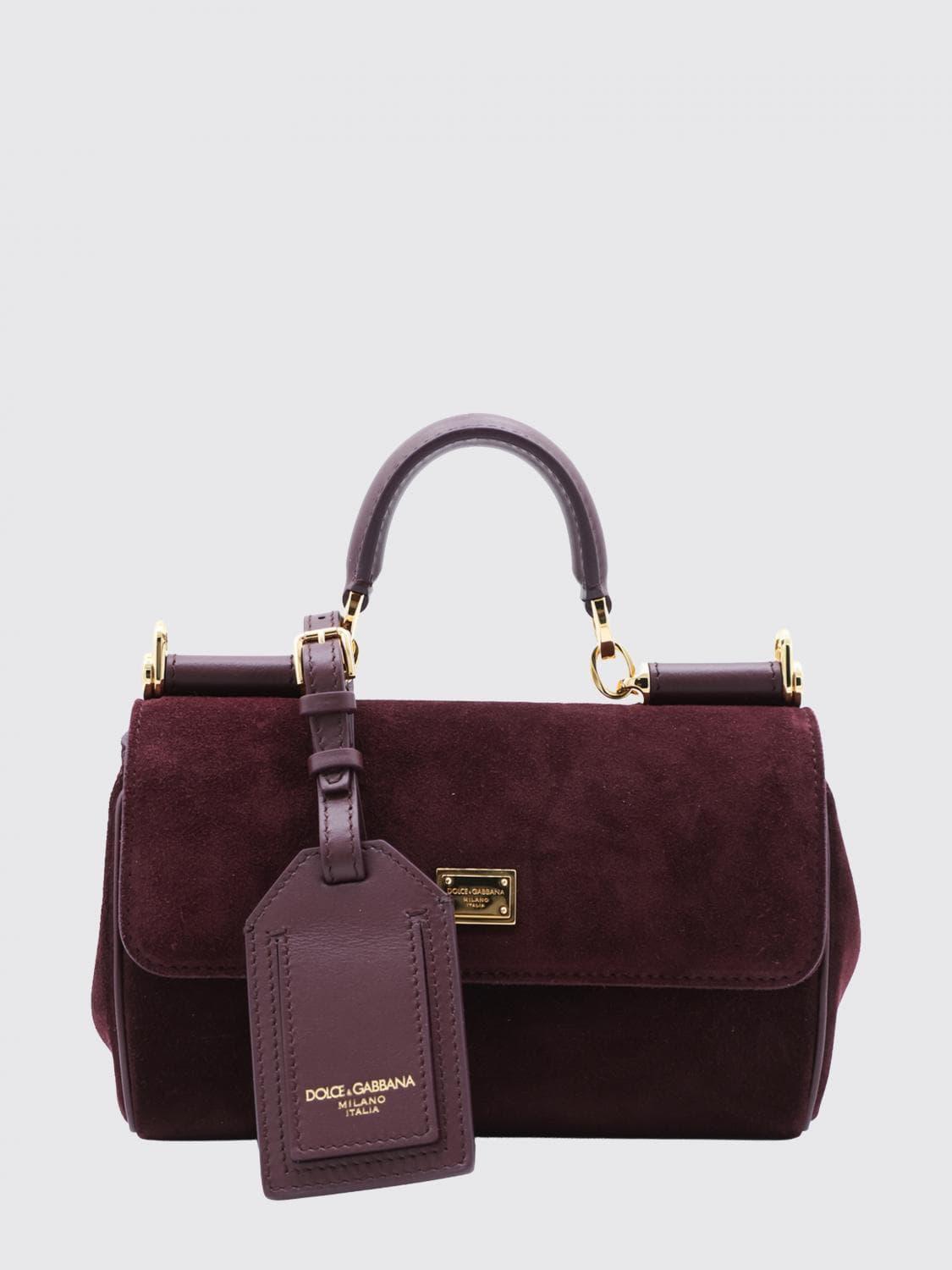 Dolce & Gabbana My Sicily Mini Leather Handbag with Removable Strap · OS