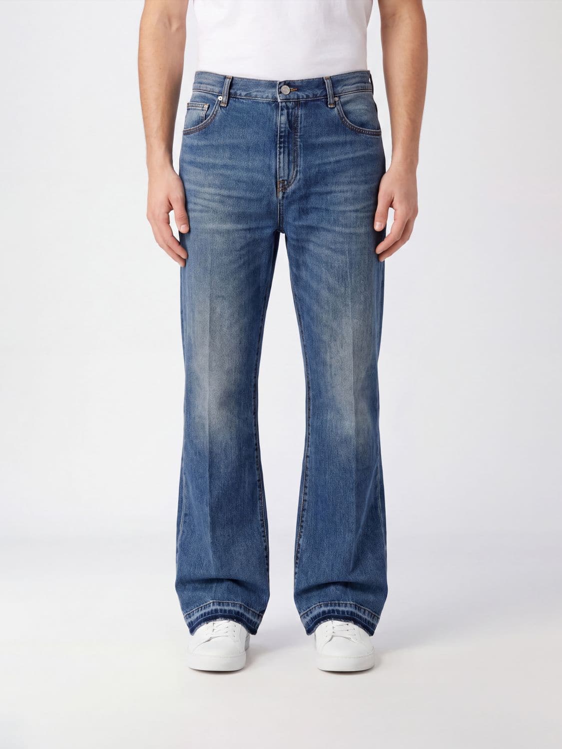 Amiri Flared Stretch-Denim Jeans with Mid-Rise Waist