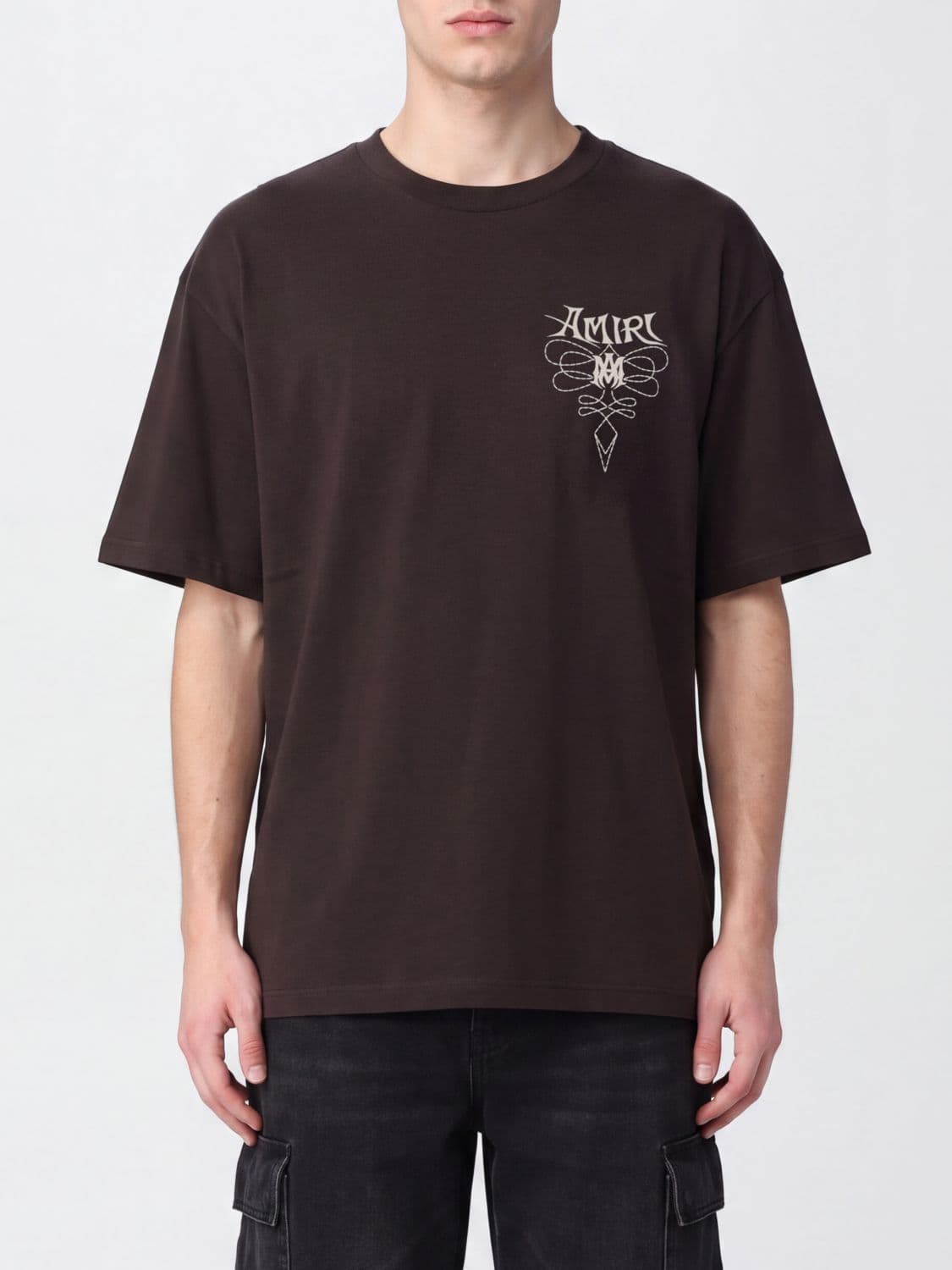 Amiri Short-Sleeved Cotton T-Shirt with Logo Print