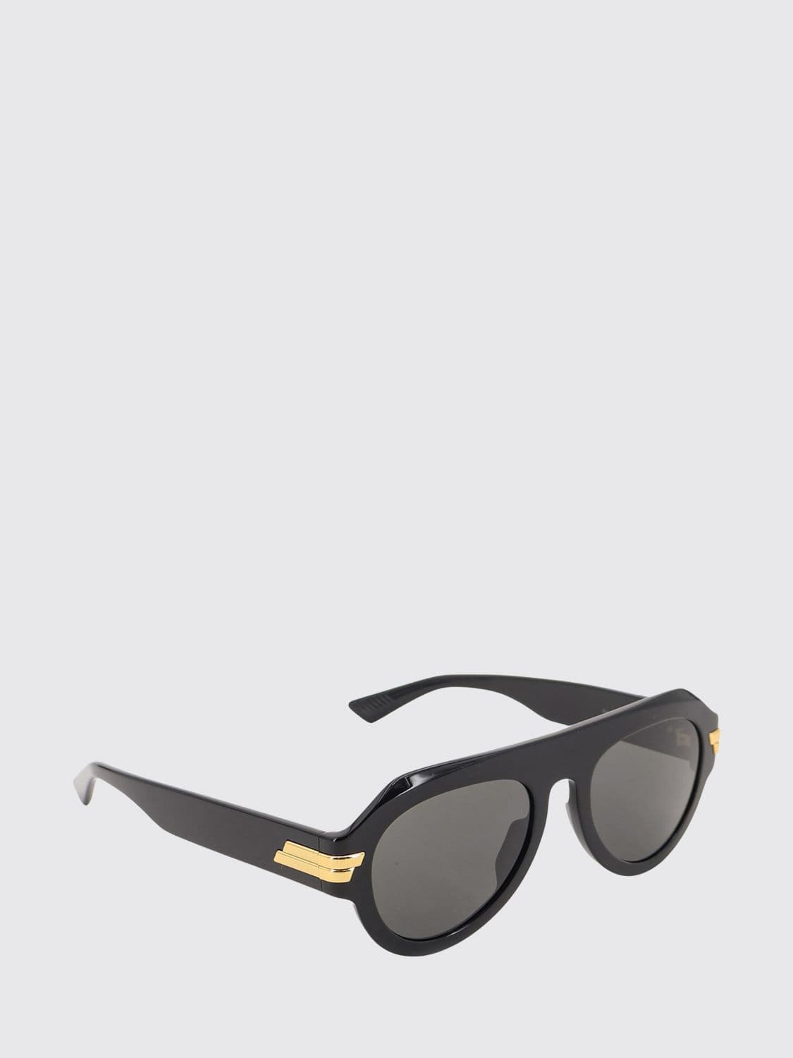 Bottega Veneta Rounded Aviator Sunglasses in an Acetate Frame · OS