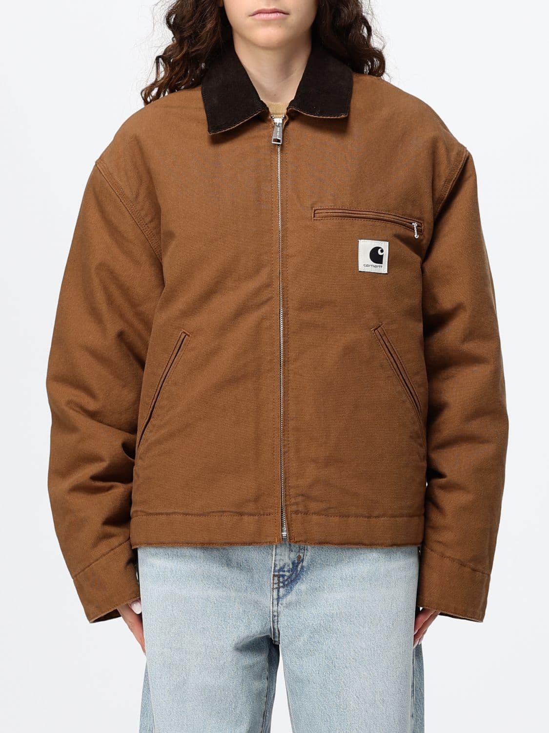 Carhartt Wip OG Detroit Organic Cotton Canvas Jacket with Velvet Collar
