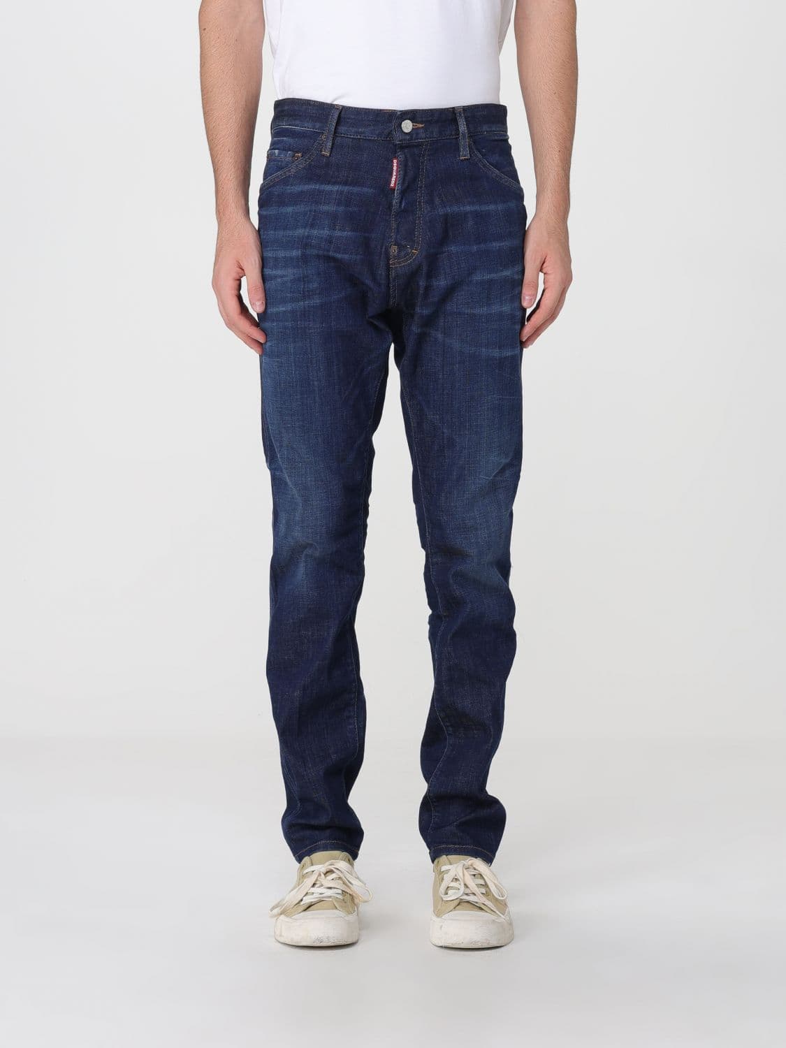 Dsquared2 Teddy Straight-Fit Mid-Rise Jeans in Cotton Denim