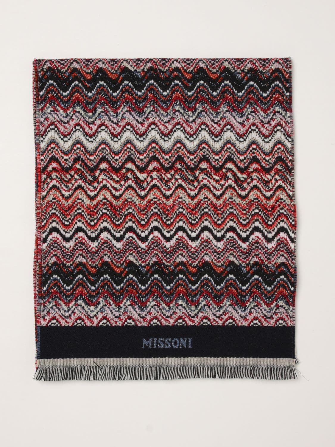 Missoni Multicolour Abstract Pattern Pure Virgin Wool Scarf · OS