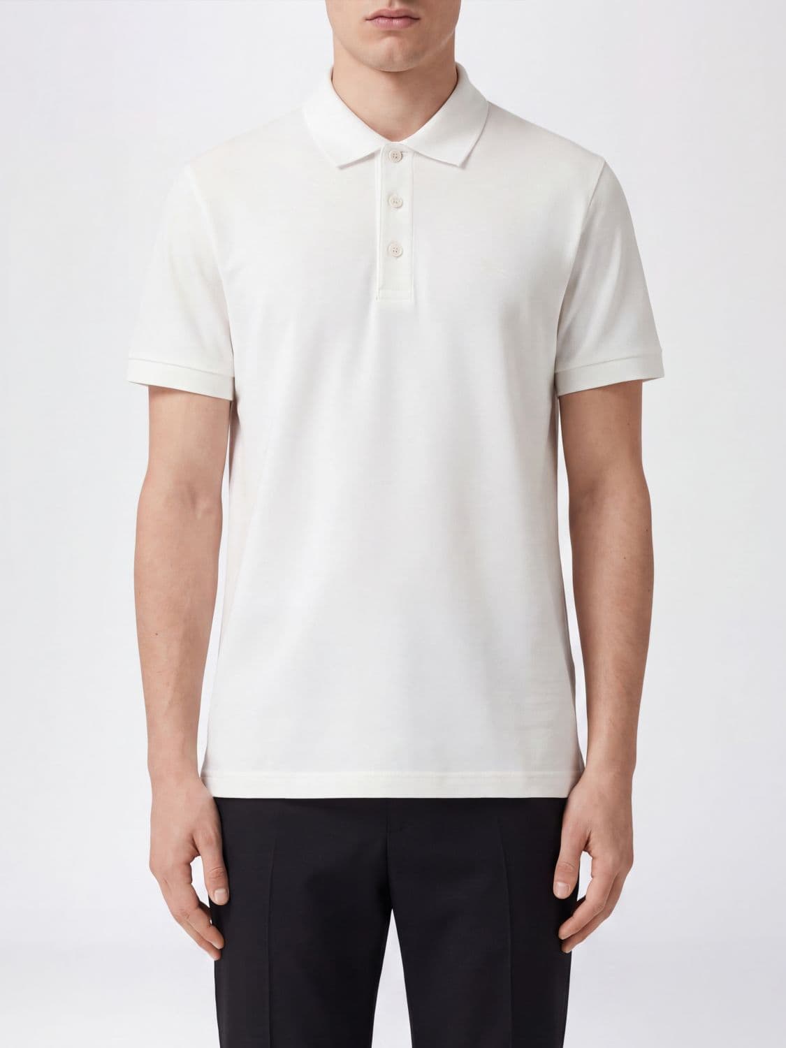 Burberry Short-Sleeve Cotton Piqué Polo Shirt with Classic Collar