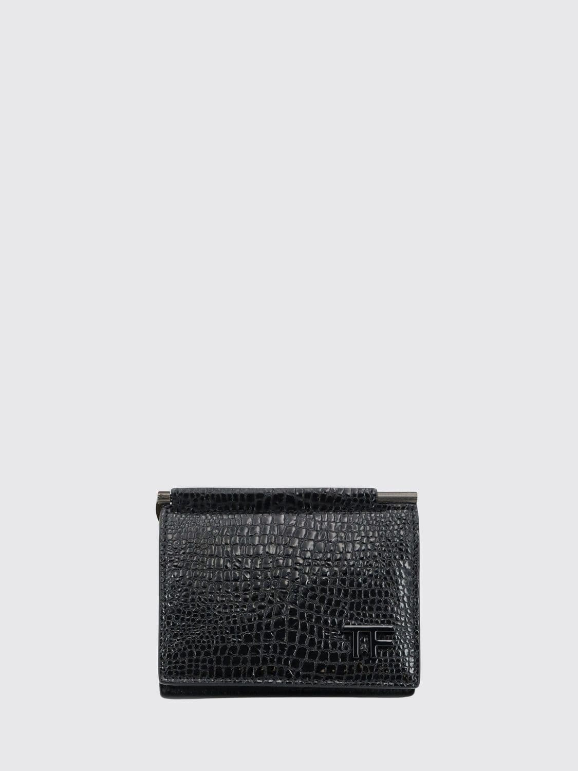 Tom Ford Crocodile-Effect Leather Bifold Wallet with Money Clip · OS