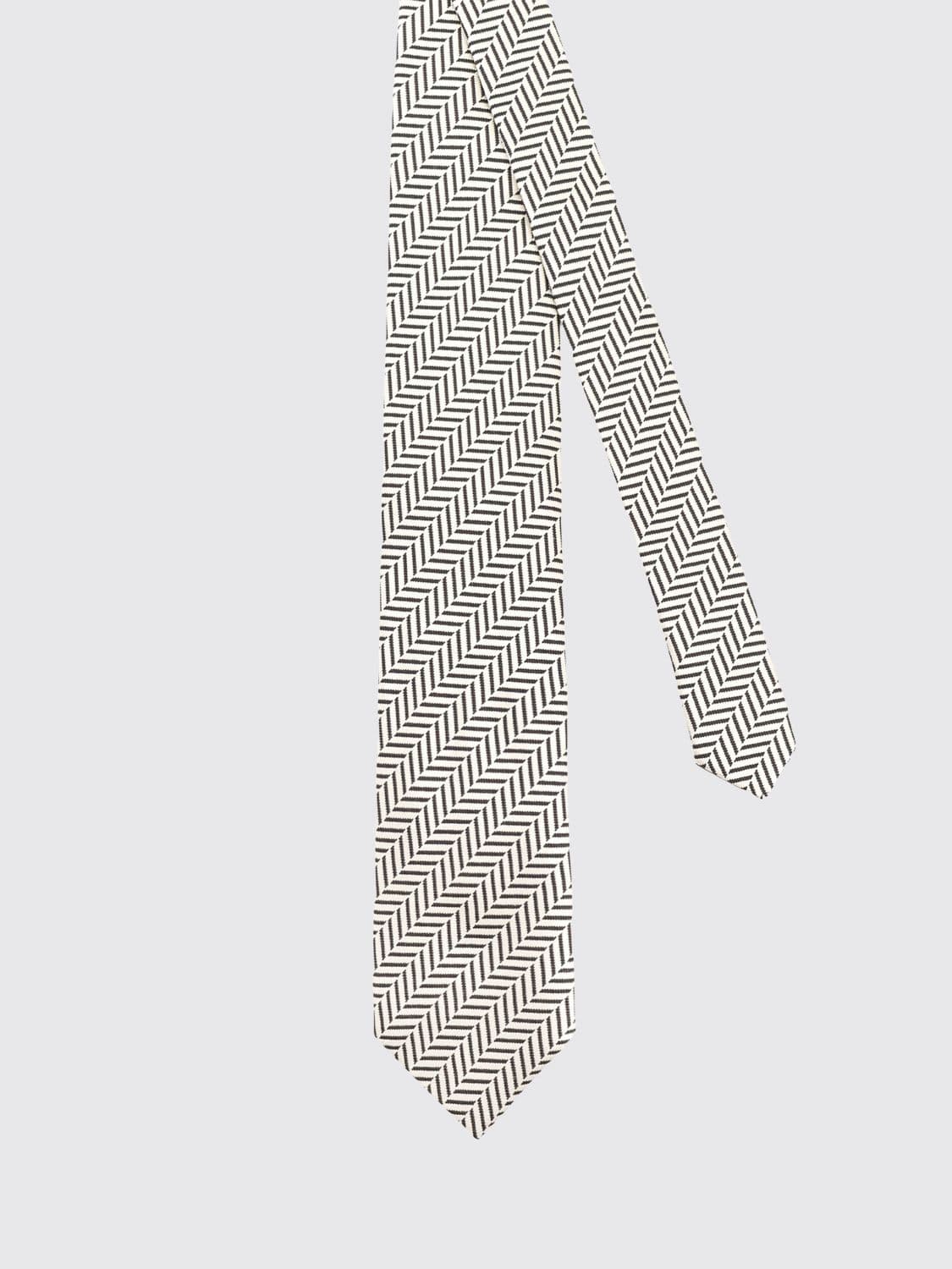 Tom Ford Pure Silk Tie with Abstract Zig-Zag Pattern · OS