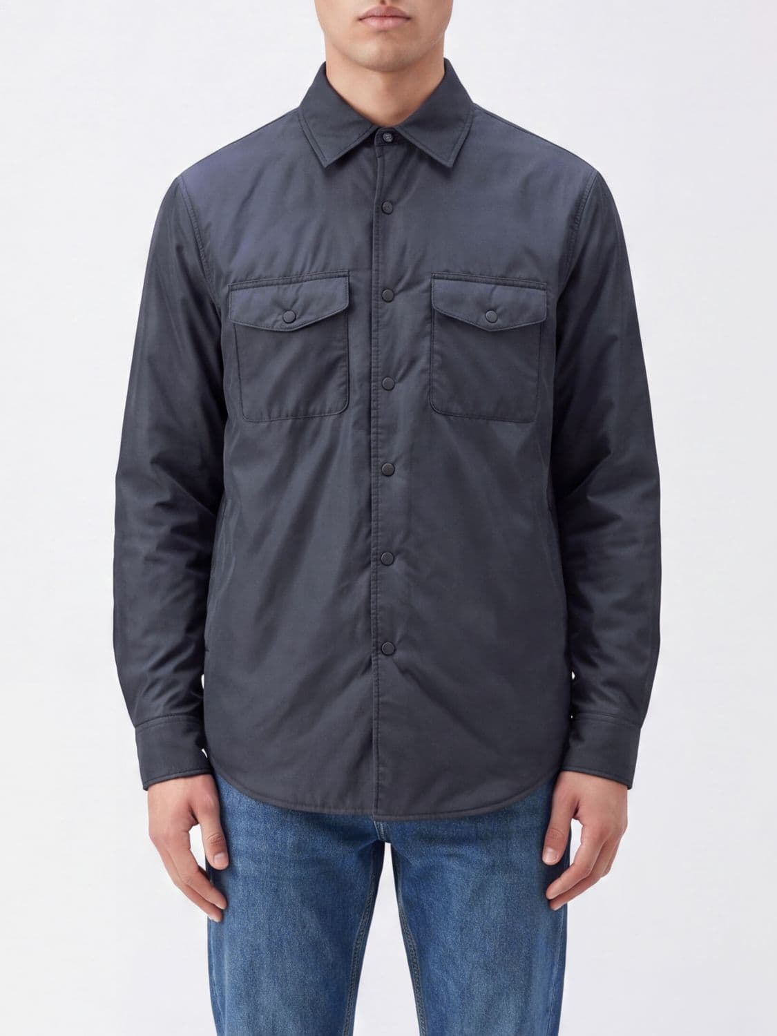 Aspesi Nylon Shirt Jacket with Thermore Padding