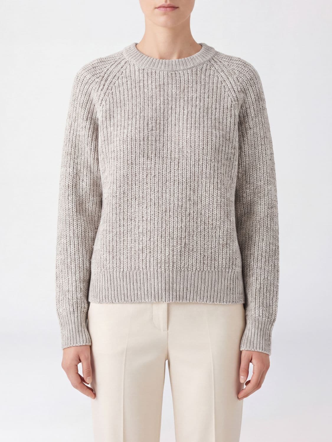 Aspesi Long-Sleeved Pure Wool Crewneck Jumper