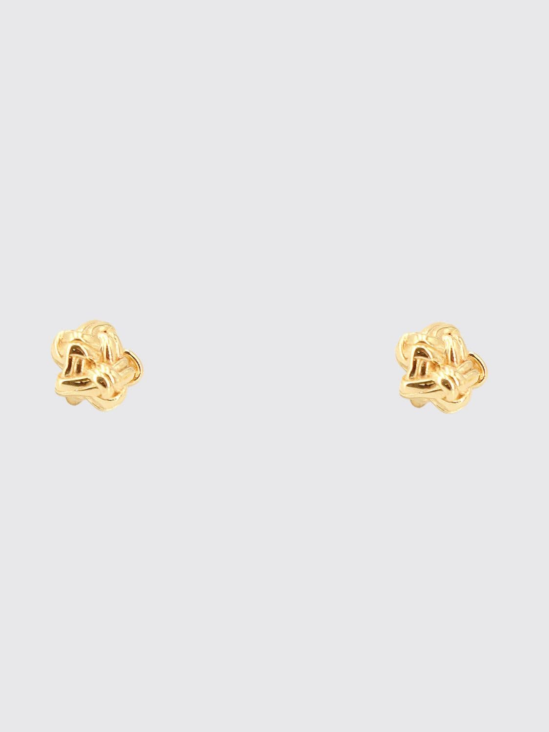 Bottega Veneta Knot Stud Earrings in Gold-Plated Sterling Silver · OS