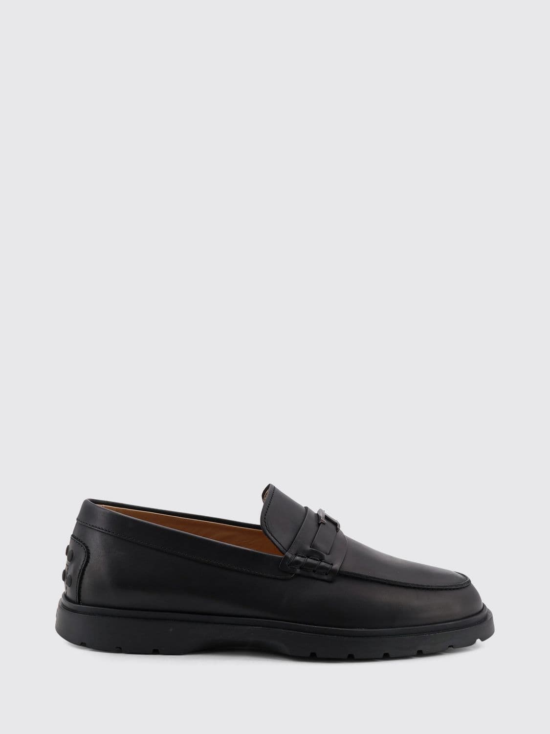 Tod's Smooth Leather Penny Loafers with T Timeless Logo