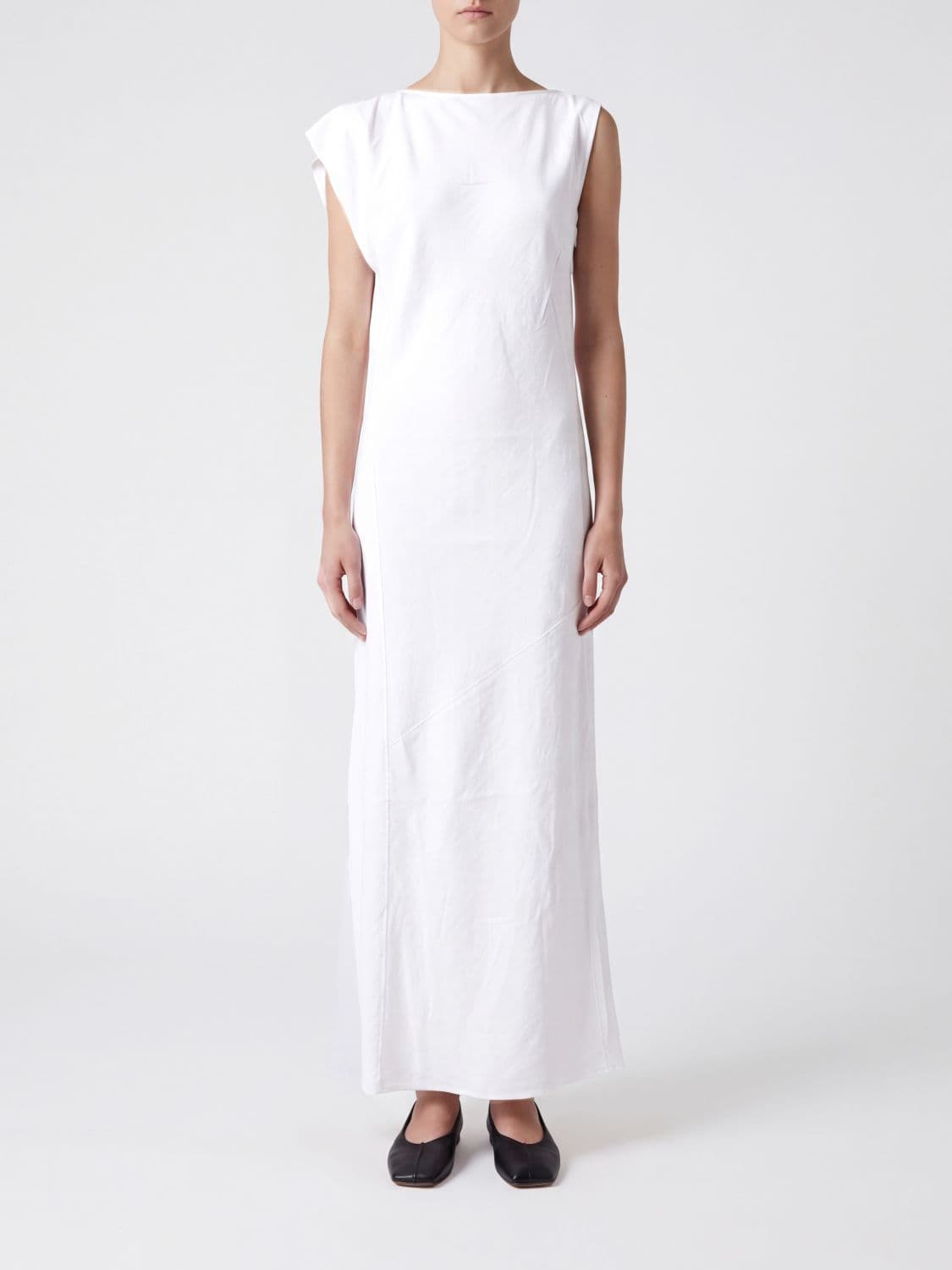 Jacquemus One-Shoulder The Drap Longue Gown in Viscose Blend · 38