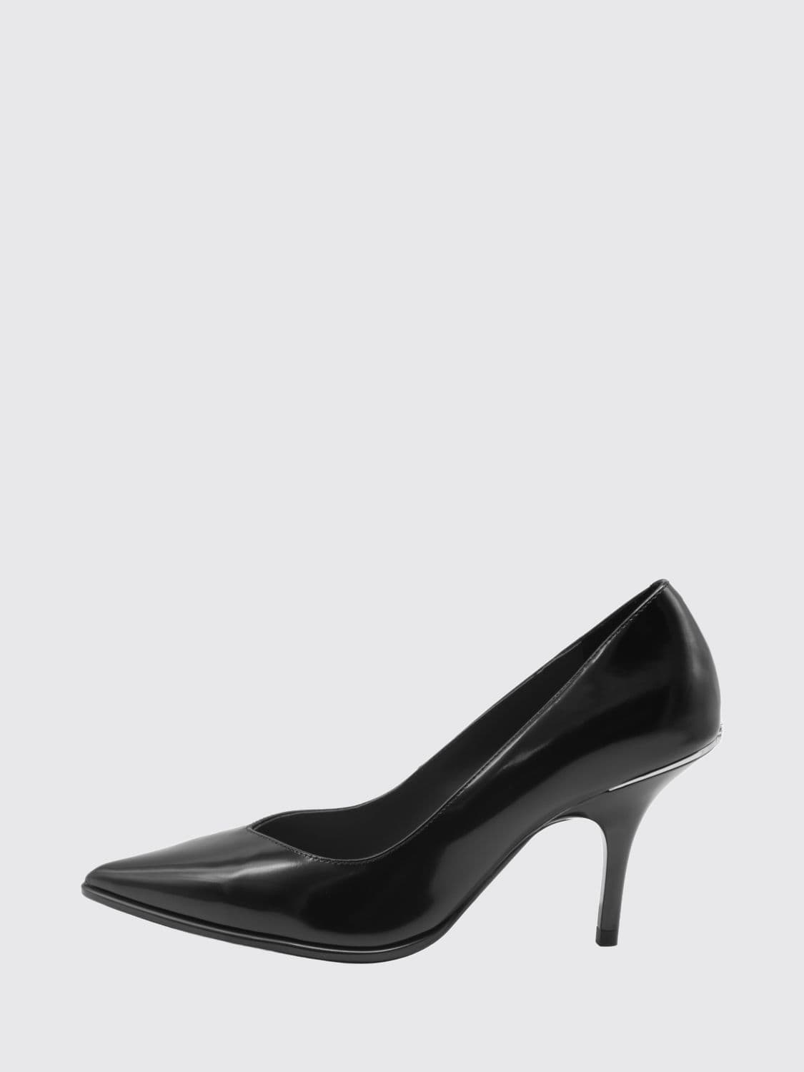 Pinko Lady Smooth Leather Court Shoes with Almond Toe and High Stiletto Heel