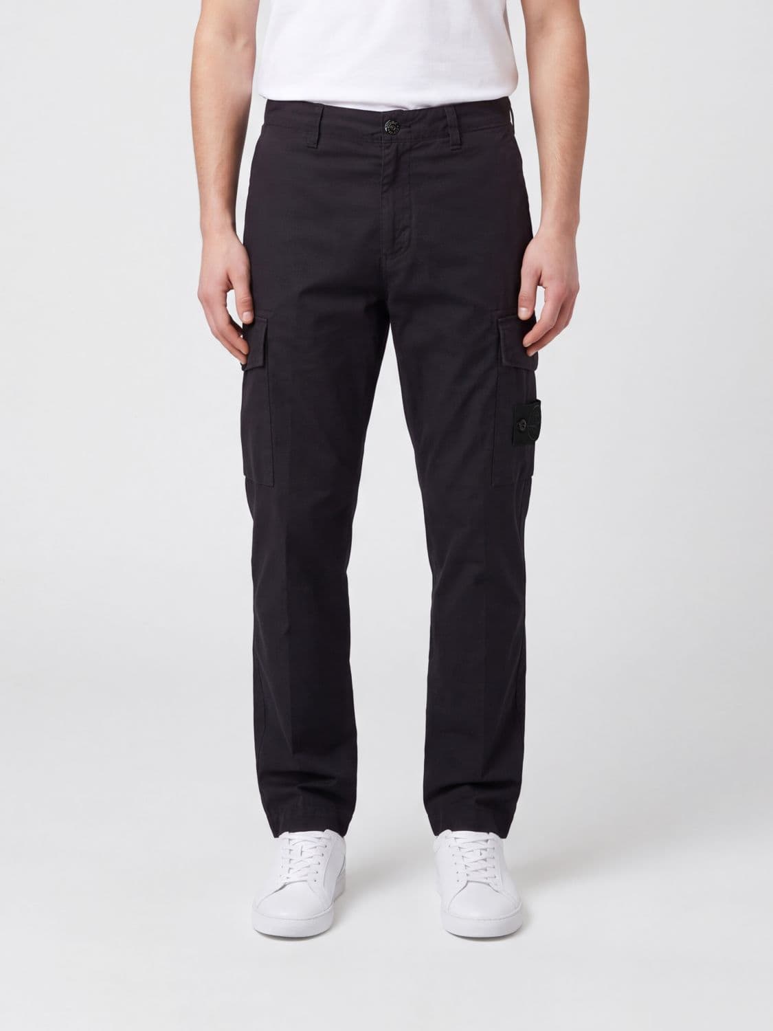 Stone Island Ghost Capsule Organic Cotton Cargo Trousers