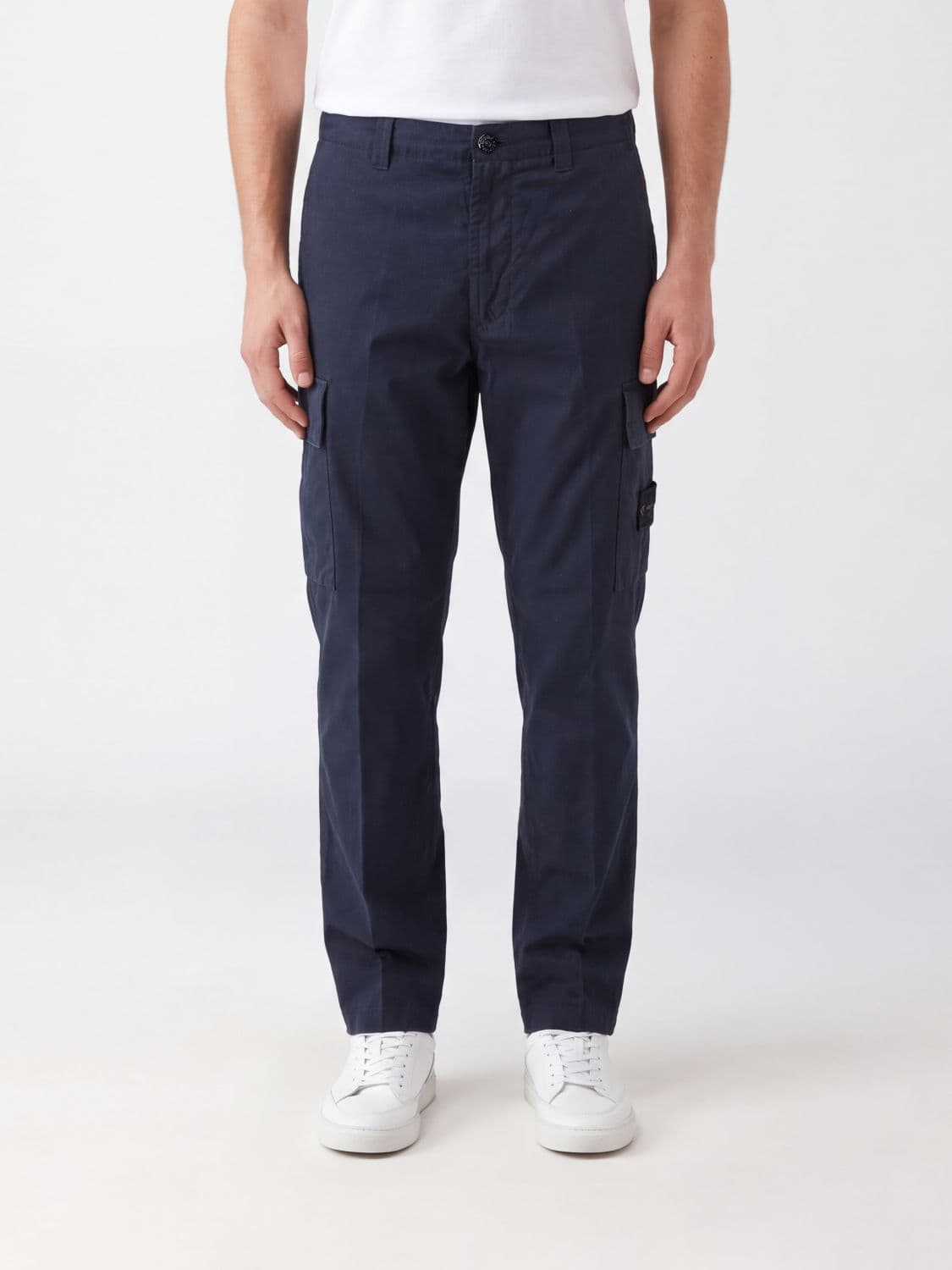 Stone Island Ghost Capsule Organic Cotton Cargo Trousers