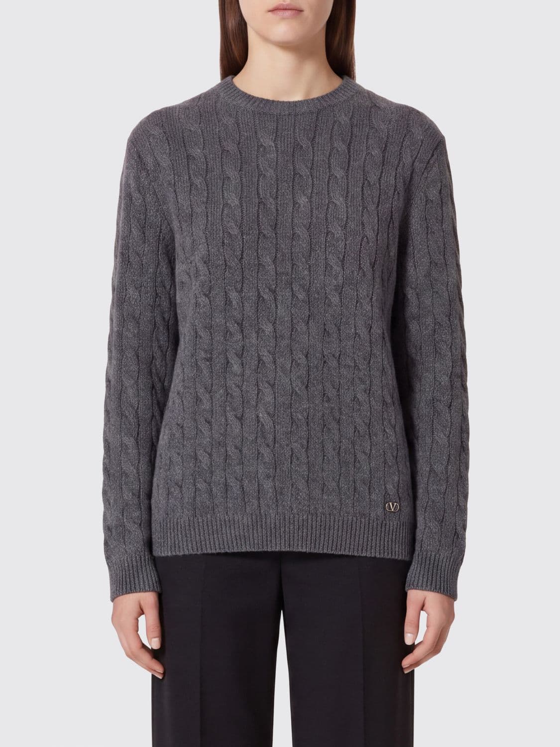 Valentino Garavani Slim Fit Pure Virgin Wool Crewneck Sweater