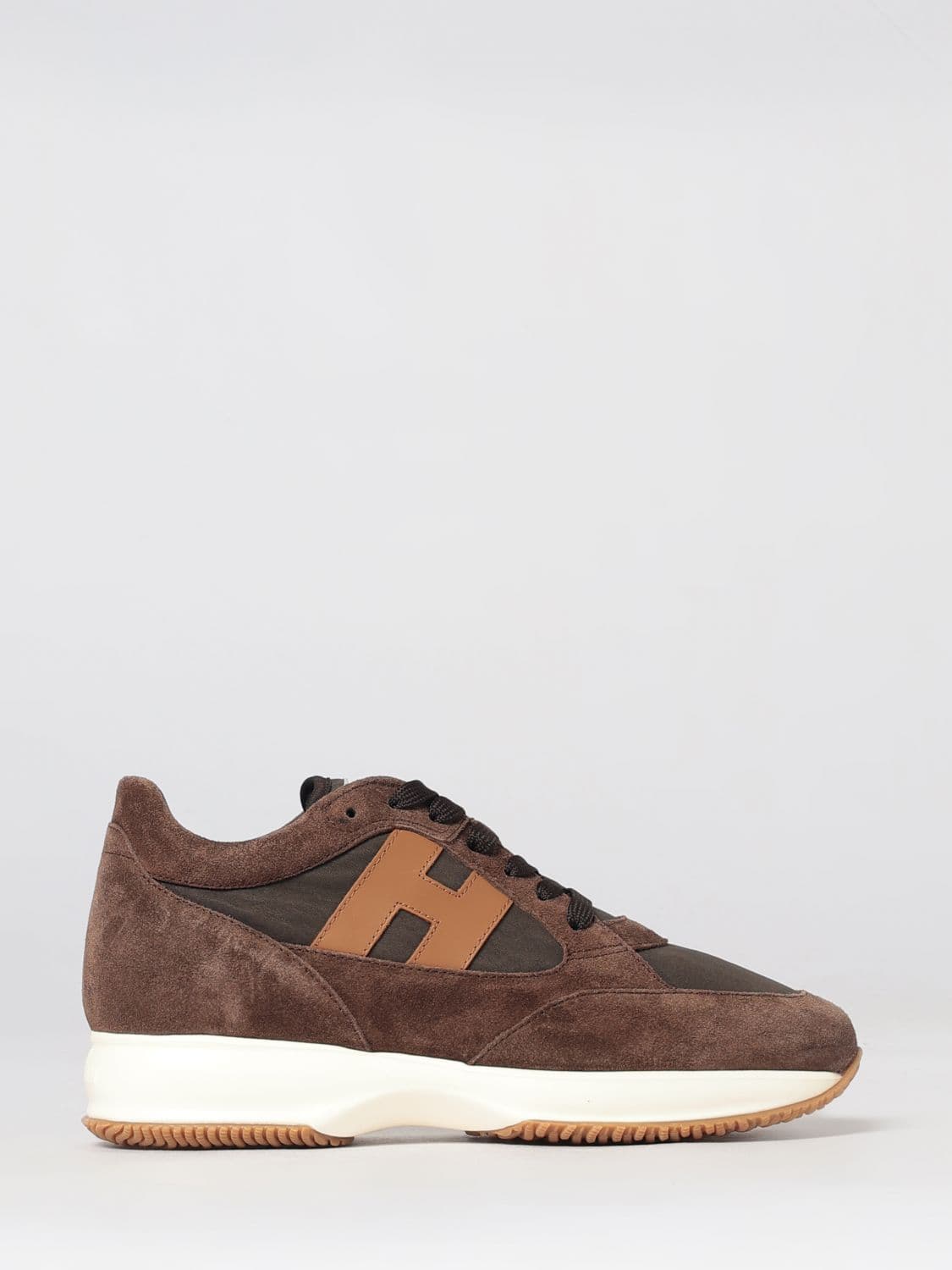 Hogan H580 Suede and Mesh Sneakers with Side H Logo