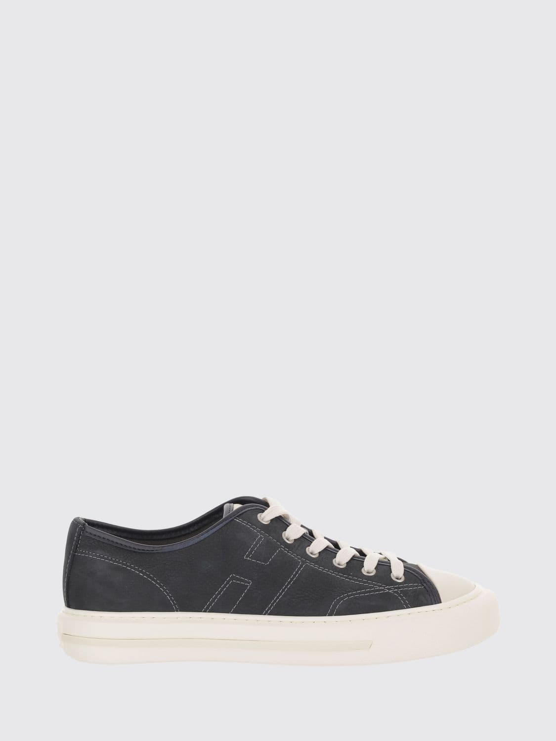 Hogan Rebel Nubuck Leather Sneakers with Embroidered H Logo