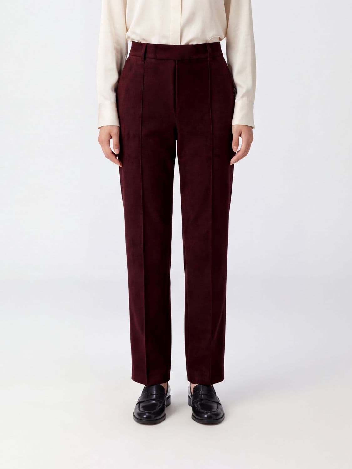 Patrizia Pepe Mid-Rise Viscose Blend Wide-Leg Trousers