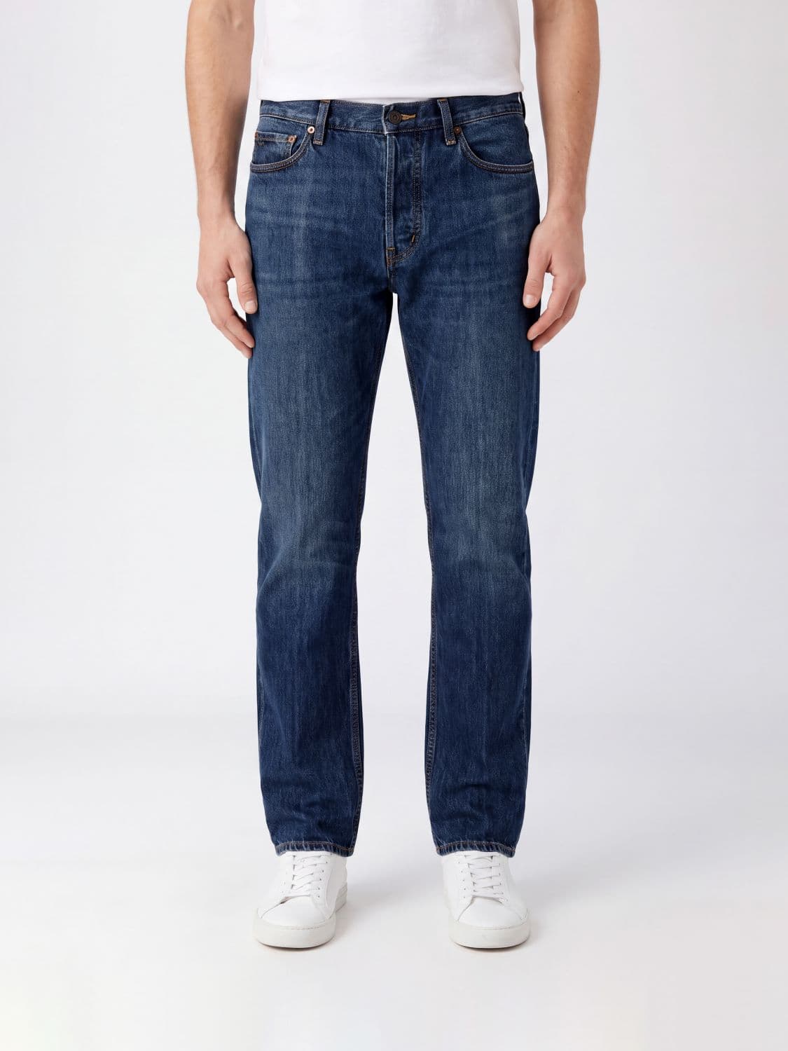 Emporio Armani J23 Straight Fit Cotton Denim Jeans