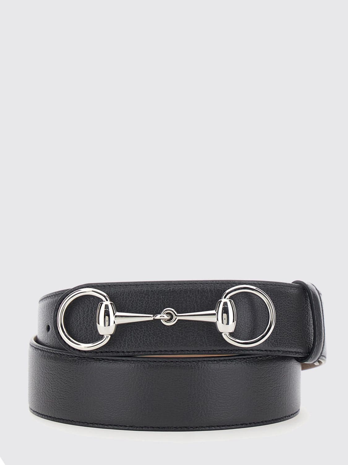 Gucci Leather Horsebit 1953 Belt with Hardware Detail