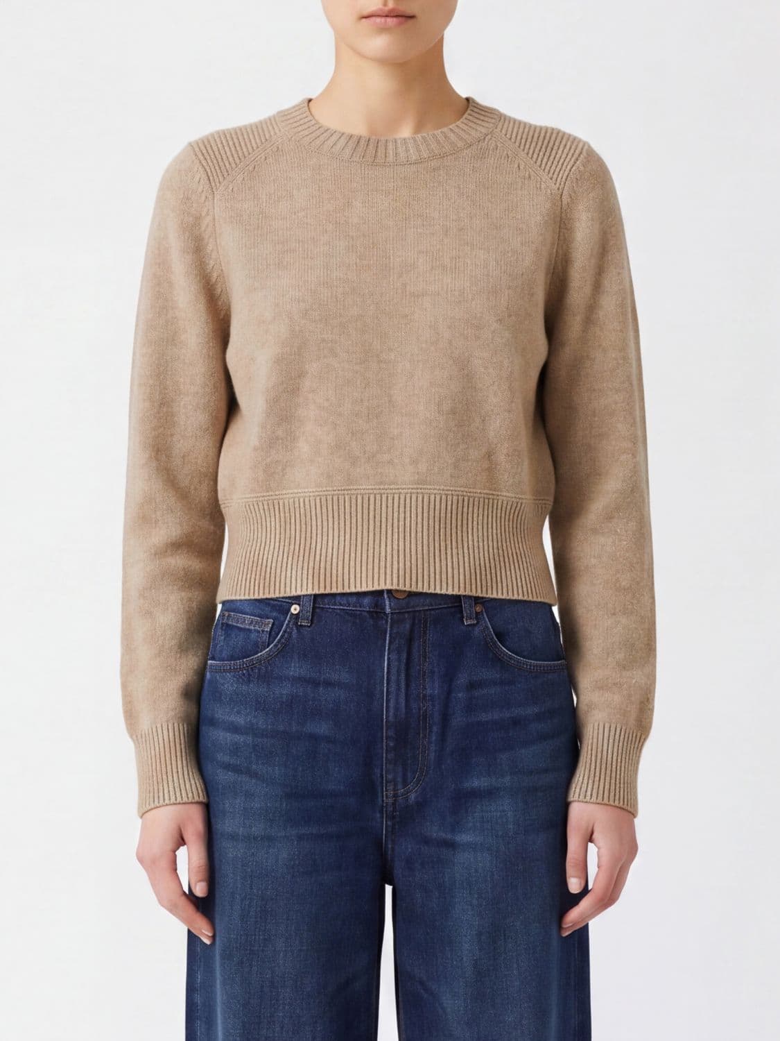 Isabel Marant Merino Wool and Cashmere Blend Crewneck Jumper